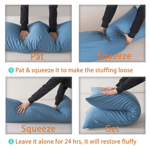 WhatsBedding in-use by side sleeper showing knee and hip pressure relief support