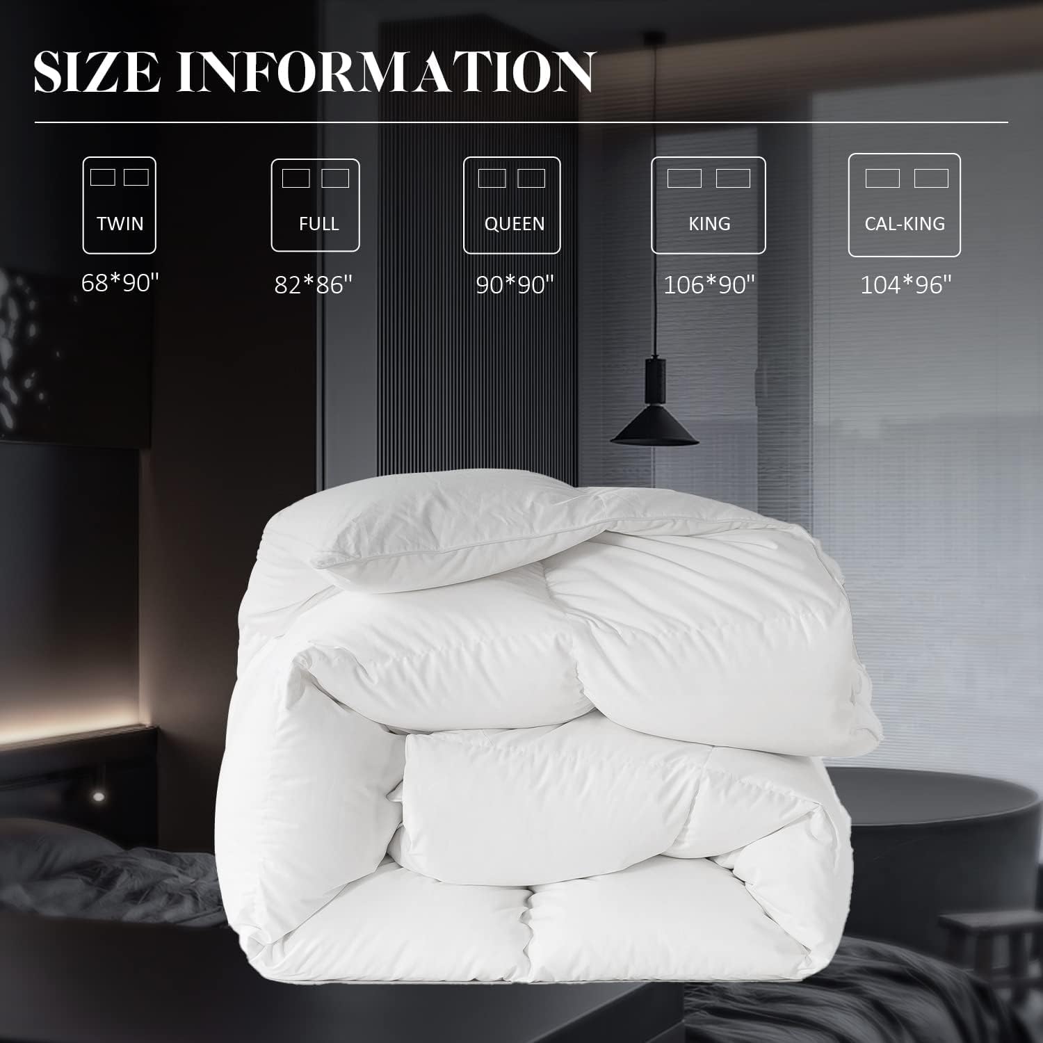 WhatsBedding packaged comforter with OEKO-TEX label highlighting safety