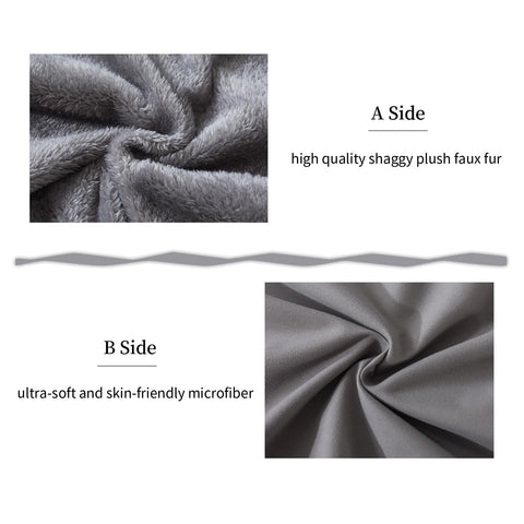 WhatsBedding close-up of plush faux fur cover highlighting cozy texture and warmth