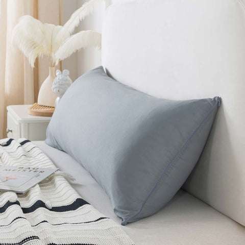 WhatsBedding body pillow on bed demonstrating cozy real-life use and alignment