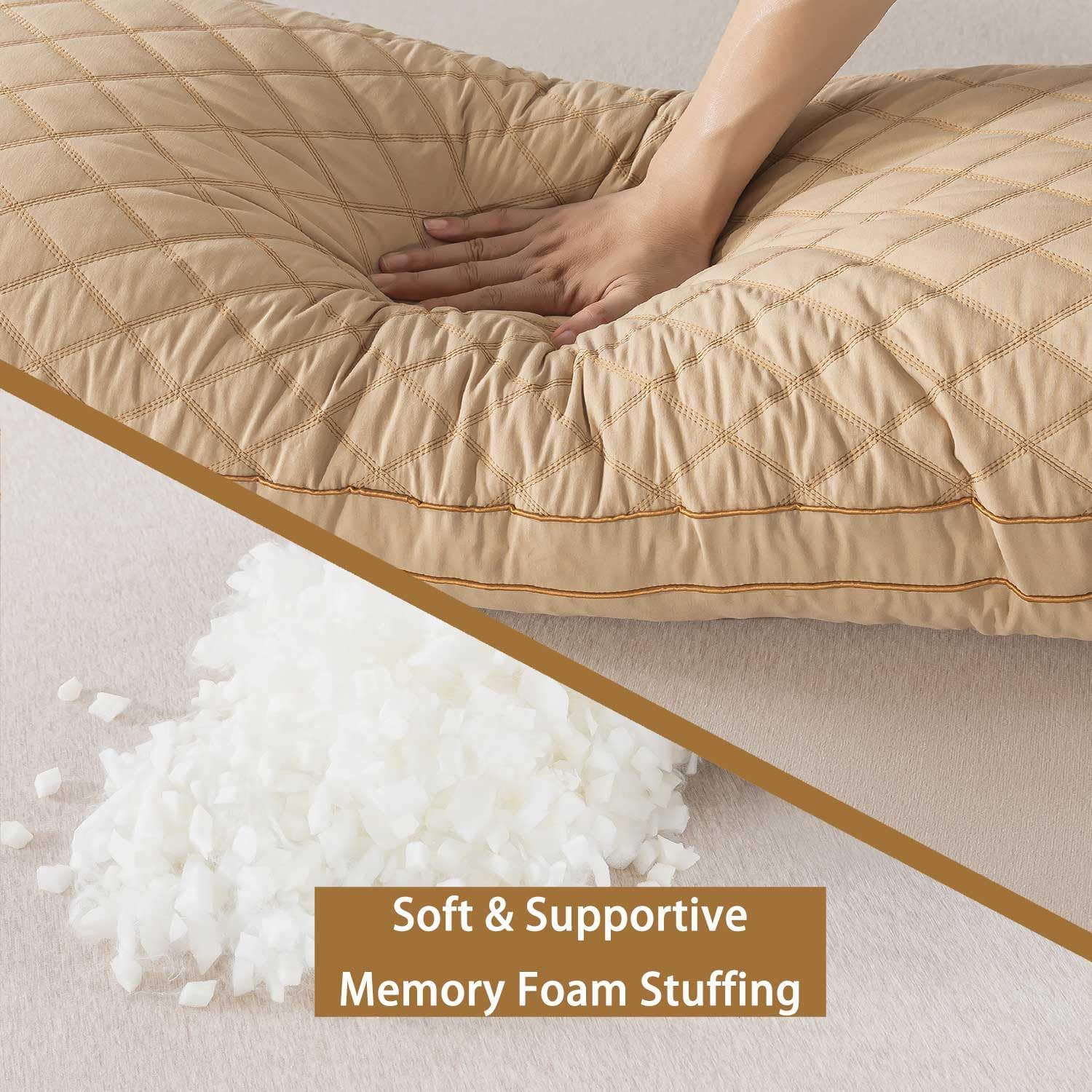 WhatsBedding body pillow in use on bed demonstrating hugging and alignment