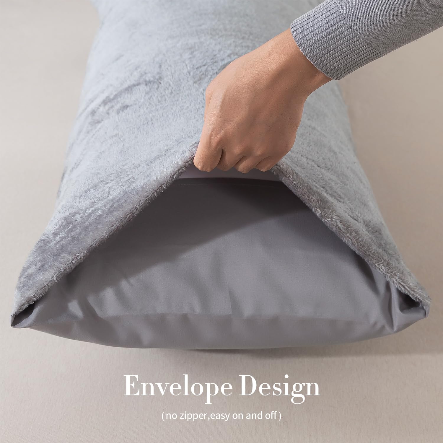 WhatsBedding shredded memory foam insert detail showing adjustable loft benefit