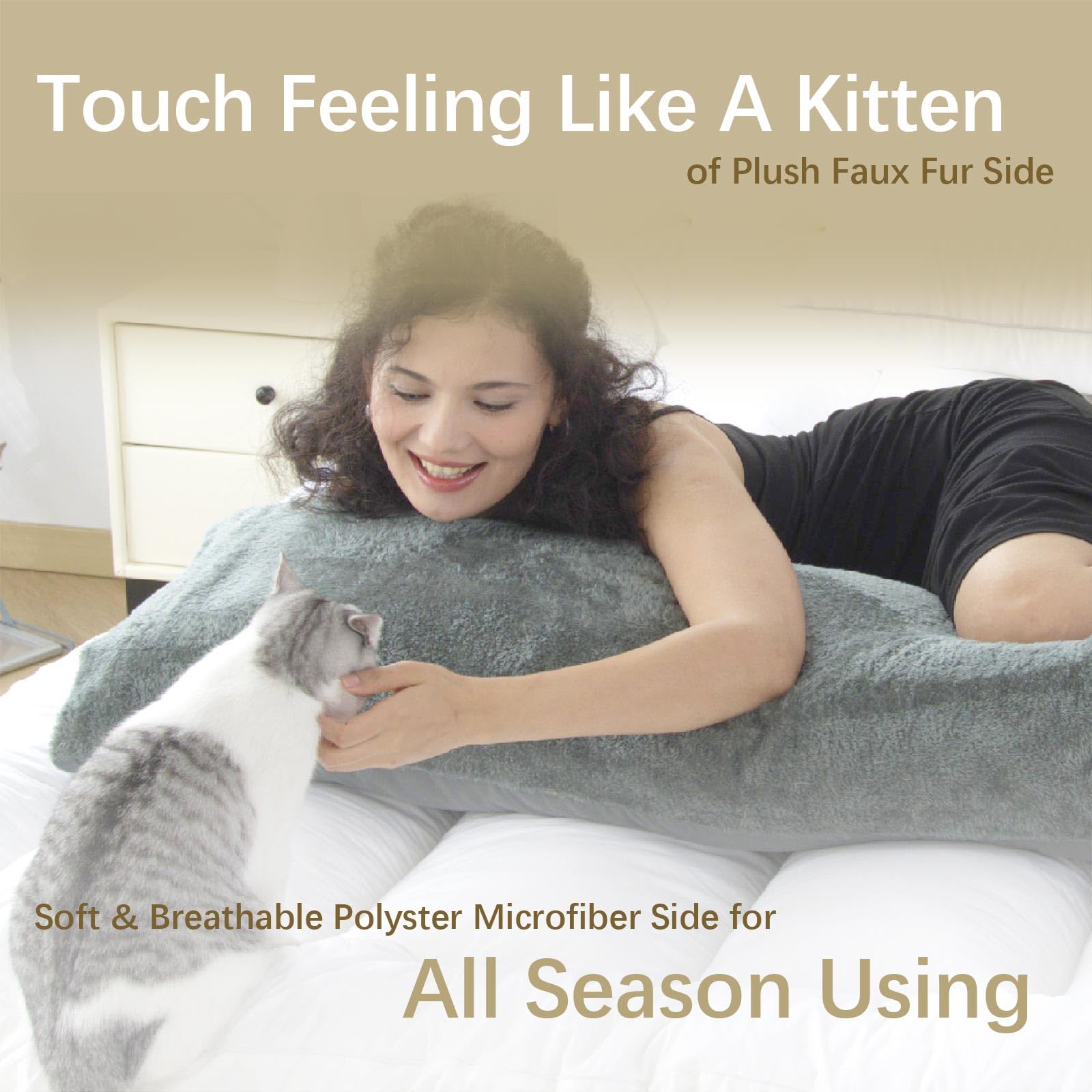 WhatsBedding pillow supporting knees and back demonstrating targeted alignment benefit