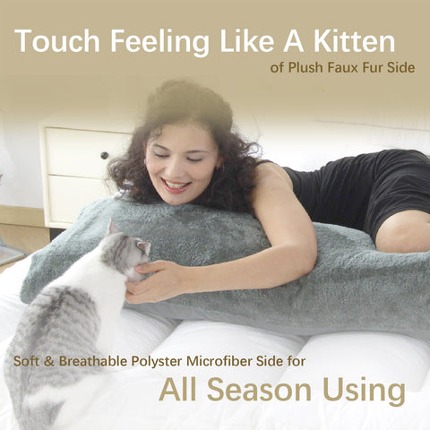 WhatsBedding pillow supporting knees and back demonstrating targeted alignment benefit