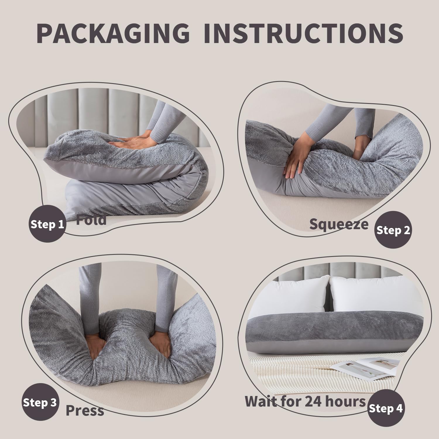 WhatsBedding removable cover in washing machine showing easy-care convenience