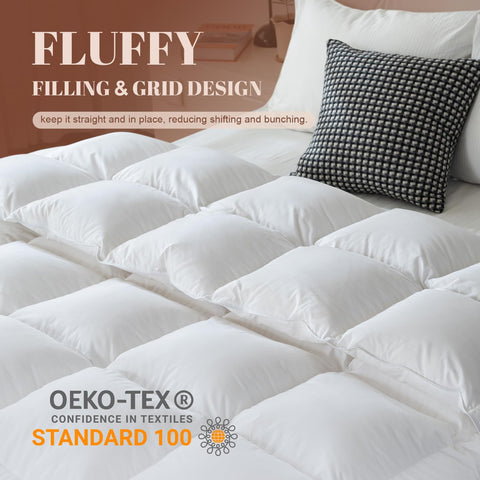 WhatsBedding vacuum-sealed packaged comforter for easy shipping and quick at-home fluffing