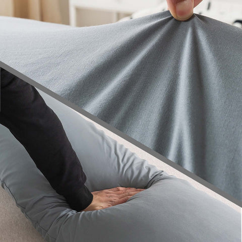 WhatsBedding cover zipper detail showing easy removal for washing