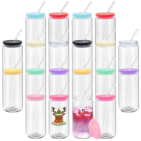 WHEATHUSK front view of 20-pack set showing glasses and lids, practical bulk value