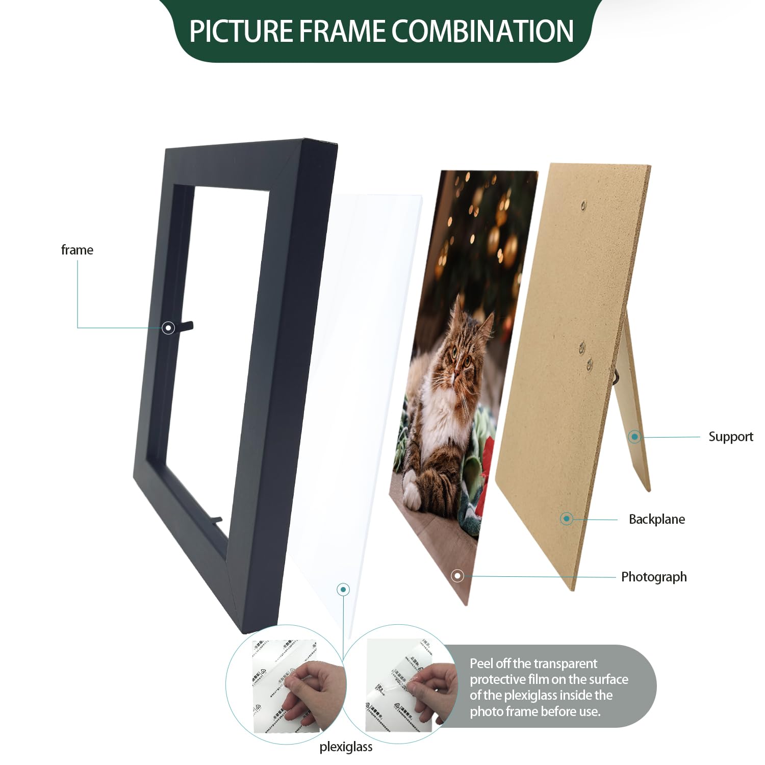 WHEATHUSK plexiglass close-up showing clear protection and low-reflective clarity benefit