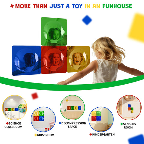 whimtoyland child touching mirror encouraging tactile exploration