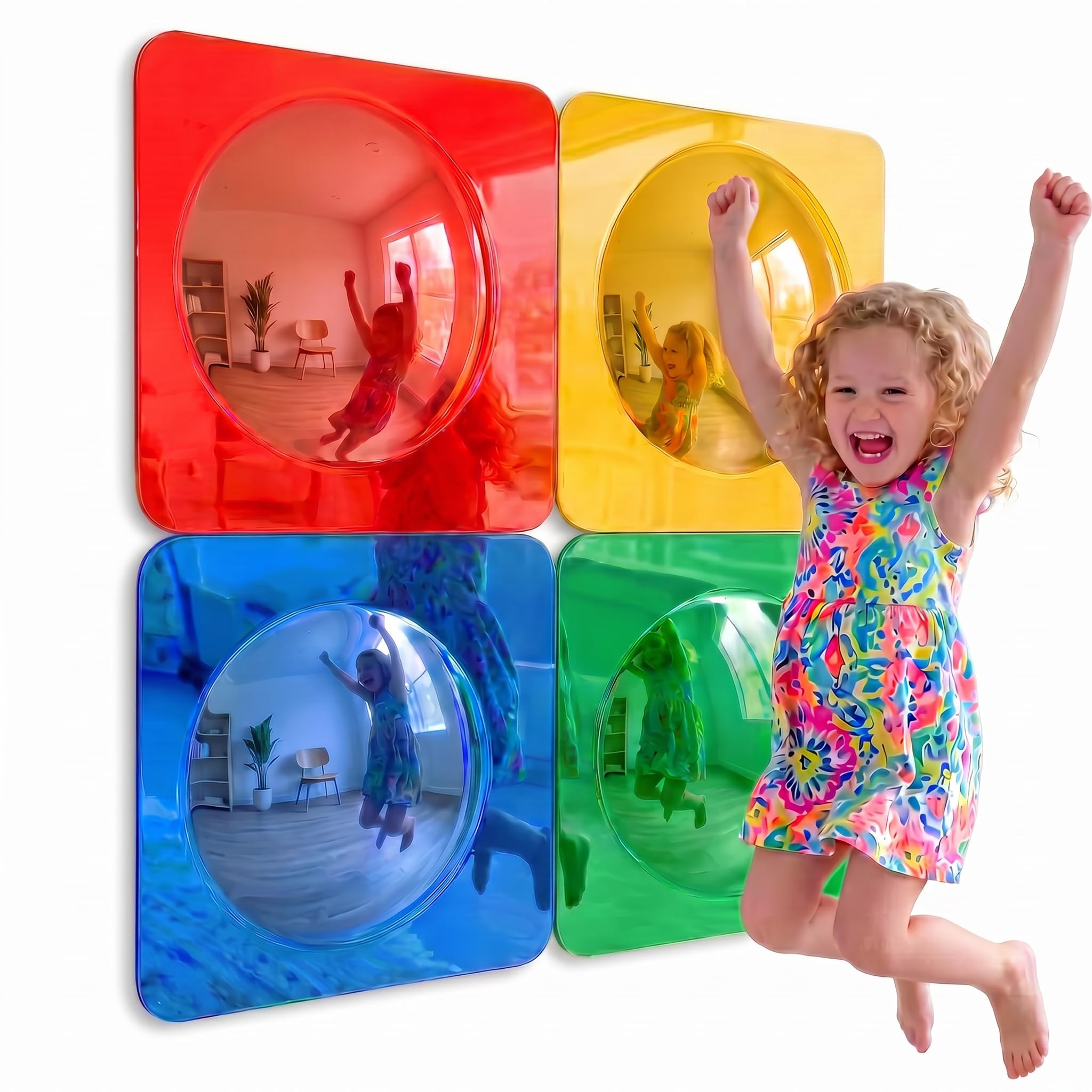 whimtoyland front packaging showing safe bubble mirrors and benefits