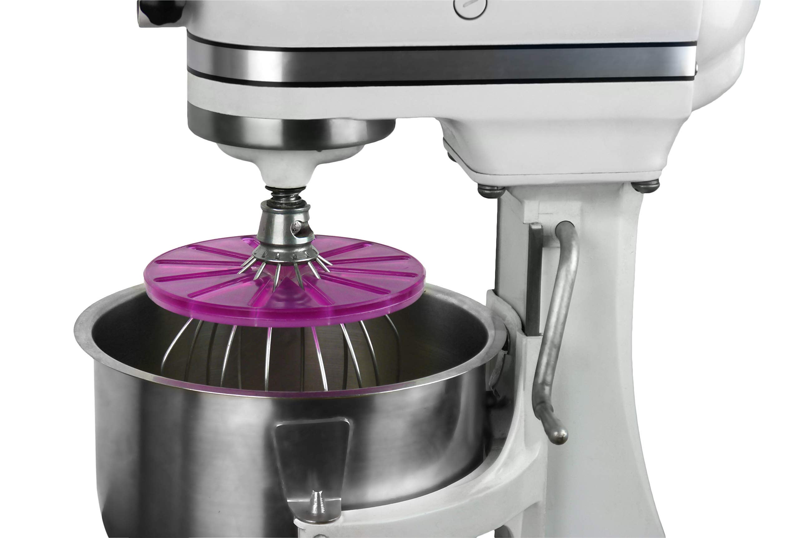 WHISK WIPER PRO on KitchenAid whisk showing neat front fit and fast cleaning