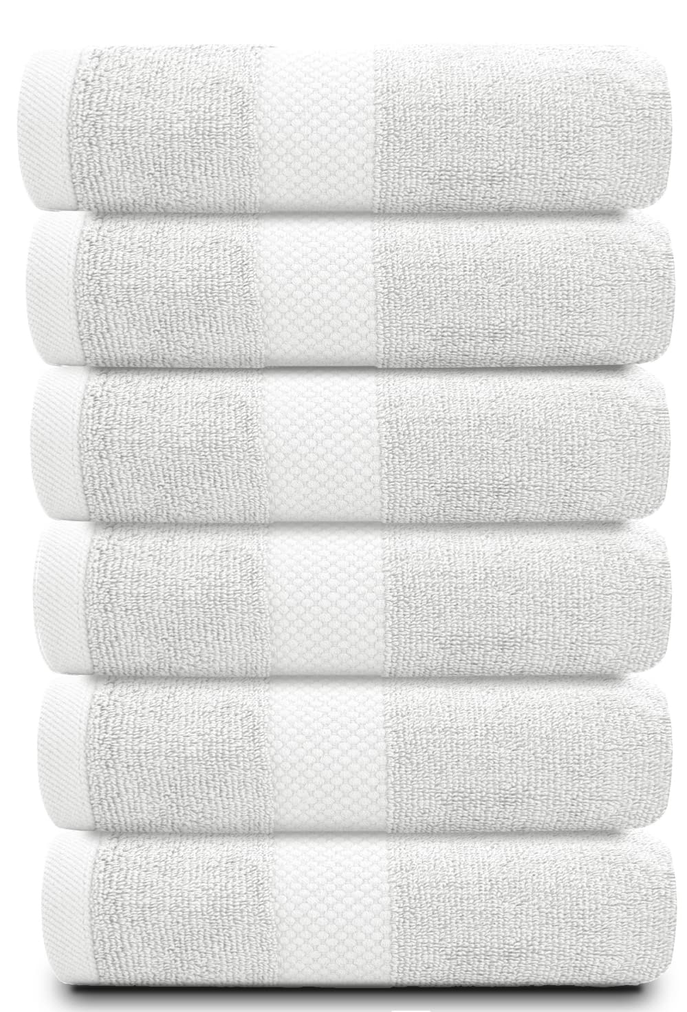 White Classic close-up of loop weave showing absorbent texture benefit