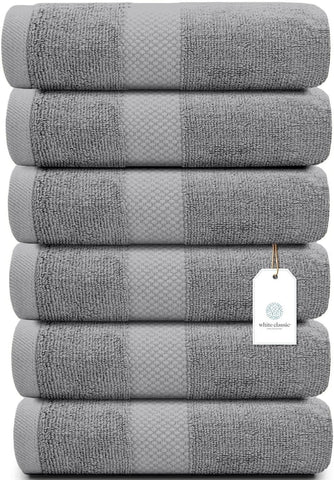 White Classic close-up of towel loop and stitching showing durable hem benefit
