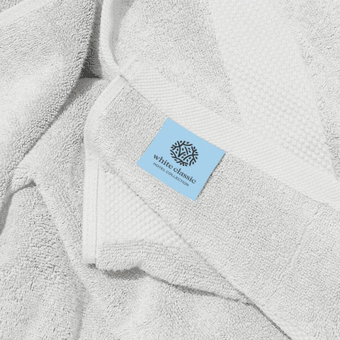 White Classic flat lay showing full 35x70 inch dimensions for full-body coverage