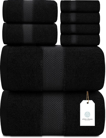 White Classic front packaging view showing full 8-piece set and luxury appeal