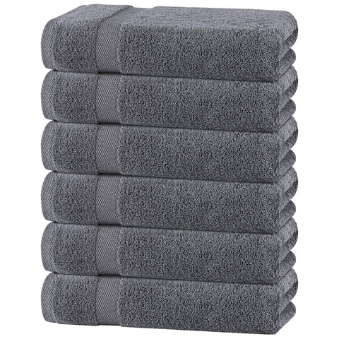 White Classic front packaging showing six grey towels and neat branding benefit organization