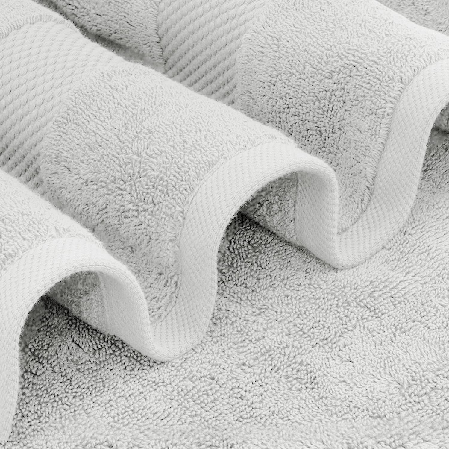White Classic hem stitching detail displaying reinforced double-needle edges for lasting durability