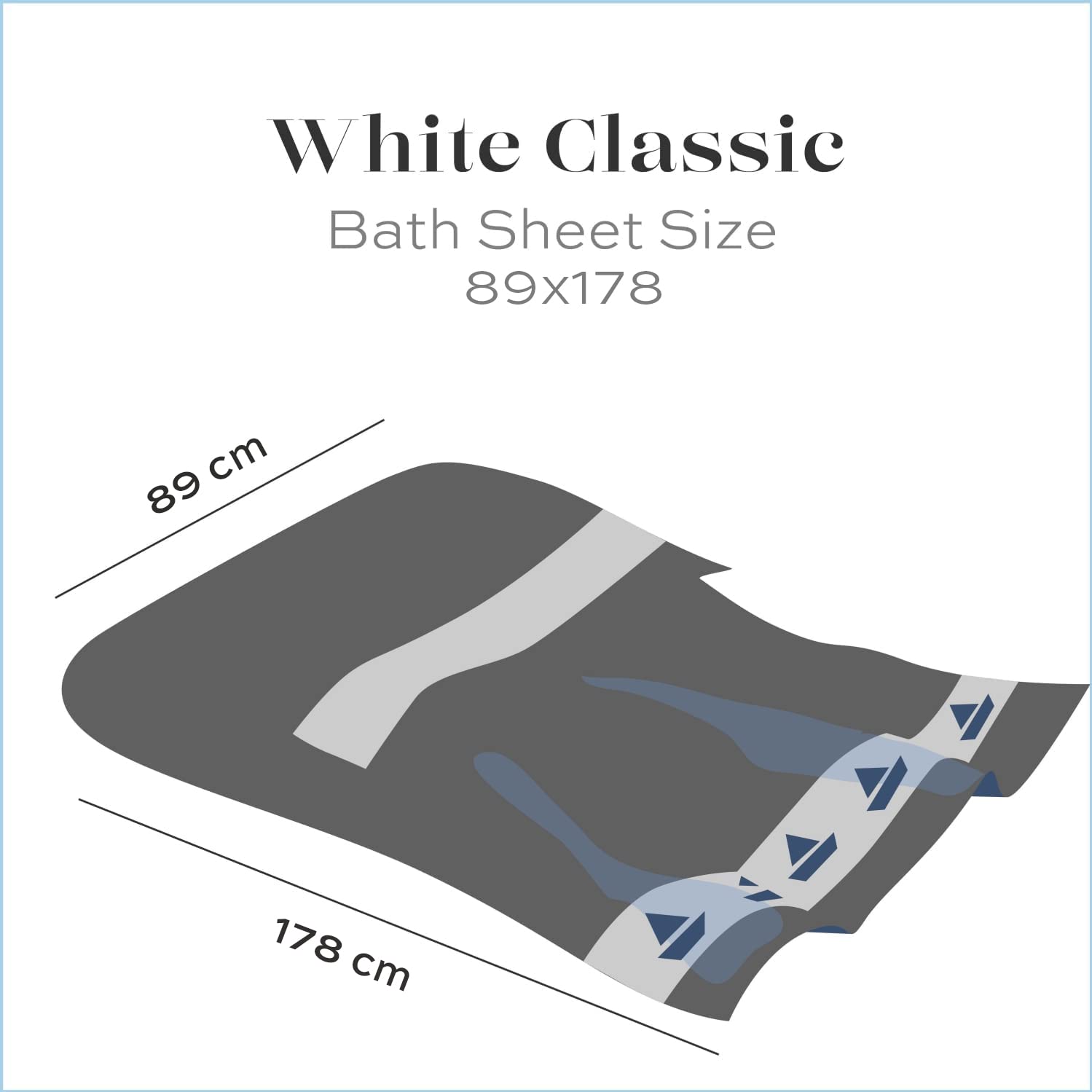 White Classic towel hanging in bathroom lifestyle scene showing spa-like comfort