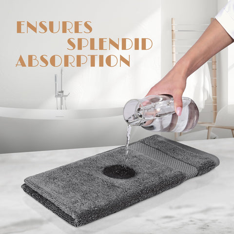 White Classic towel in use drying hands to show softness and absorbency