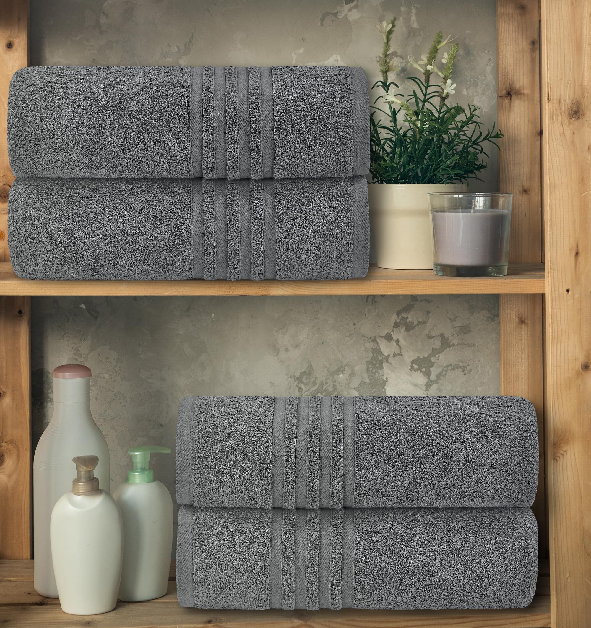 White Classic towel arranged in a spa-like bathroom conveying professional style