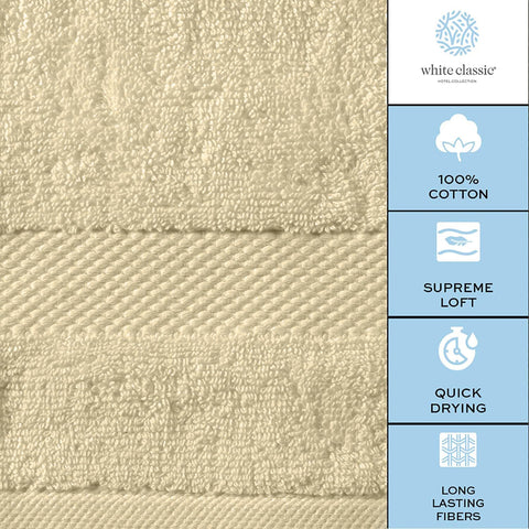 White Classic fabric care label and tag detail showing material authenticity