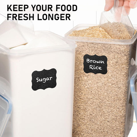 WHITE FEATHER SUPPLIES containers in kitchen lifestyle scene for neat, visible storage