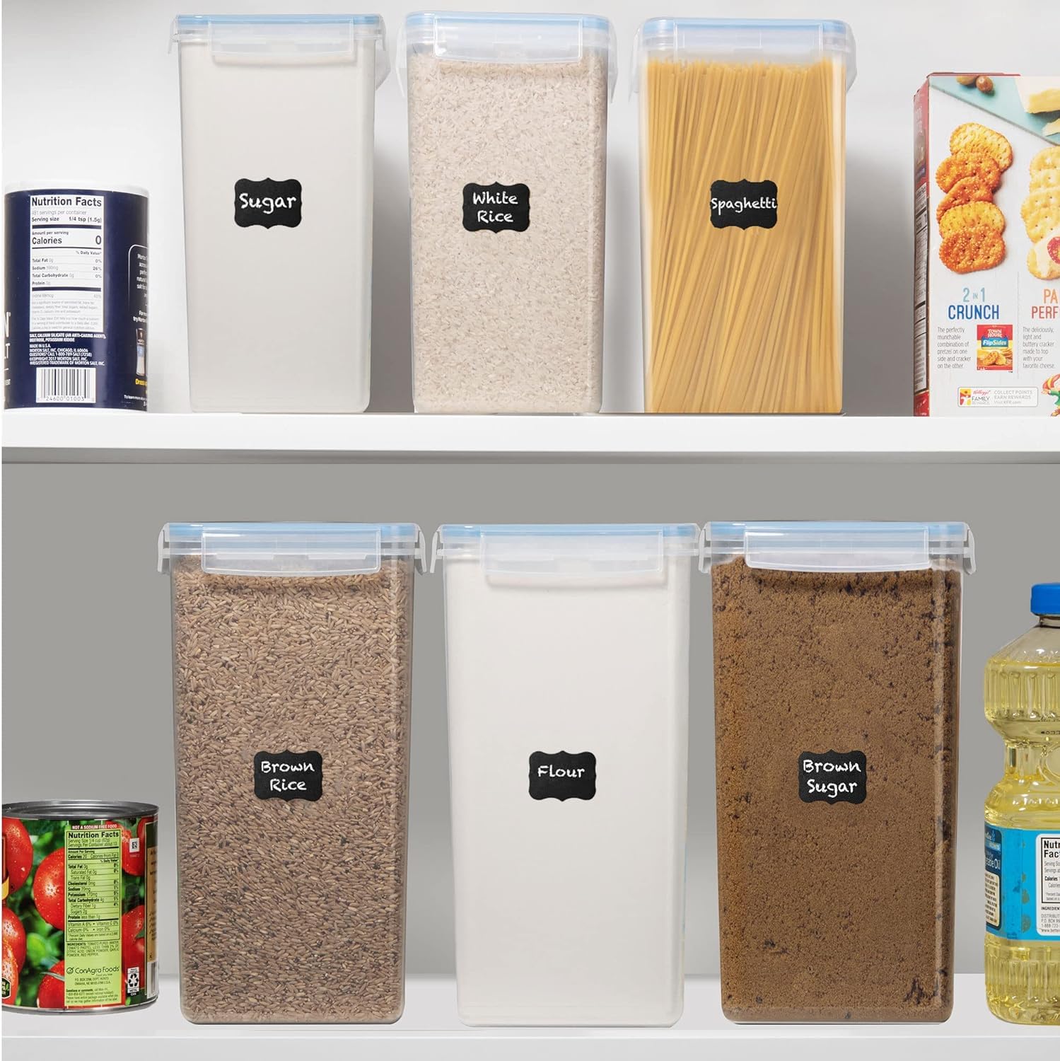 WHITE FEATHER SUPPLIES lid locking mechanism close-up ensuring spill-proof storage