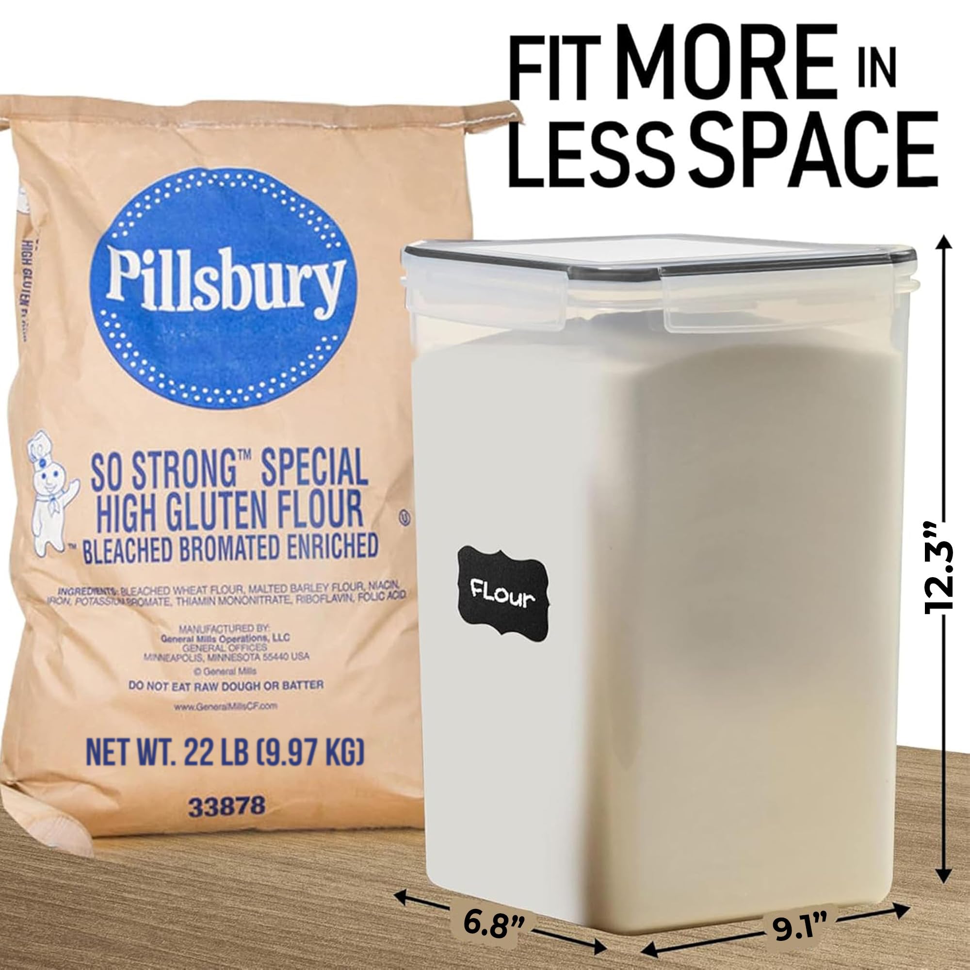 WHITE FEATHER SUPPLIES open lid with silicone seal visible for airtight protection benefit