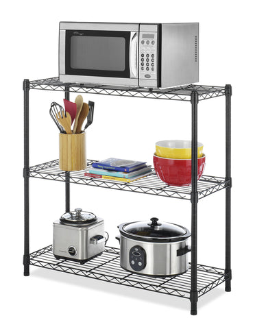 Whitmor assembled side profile demonstrates compact vertical storage benefit