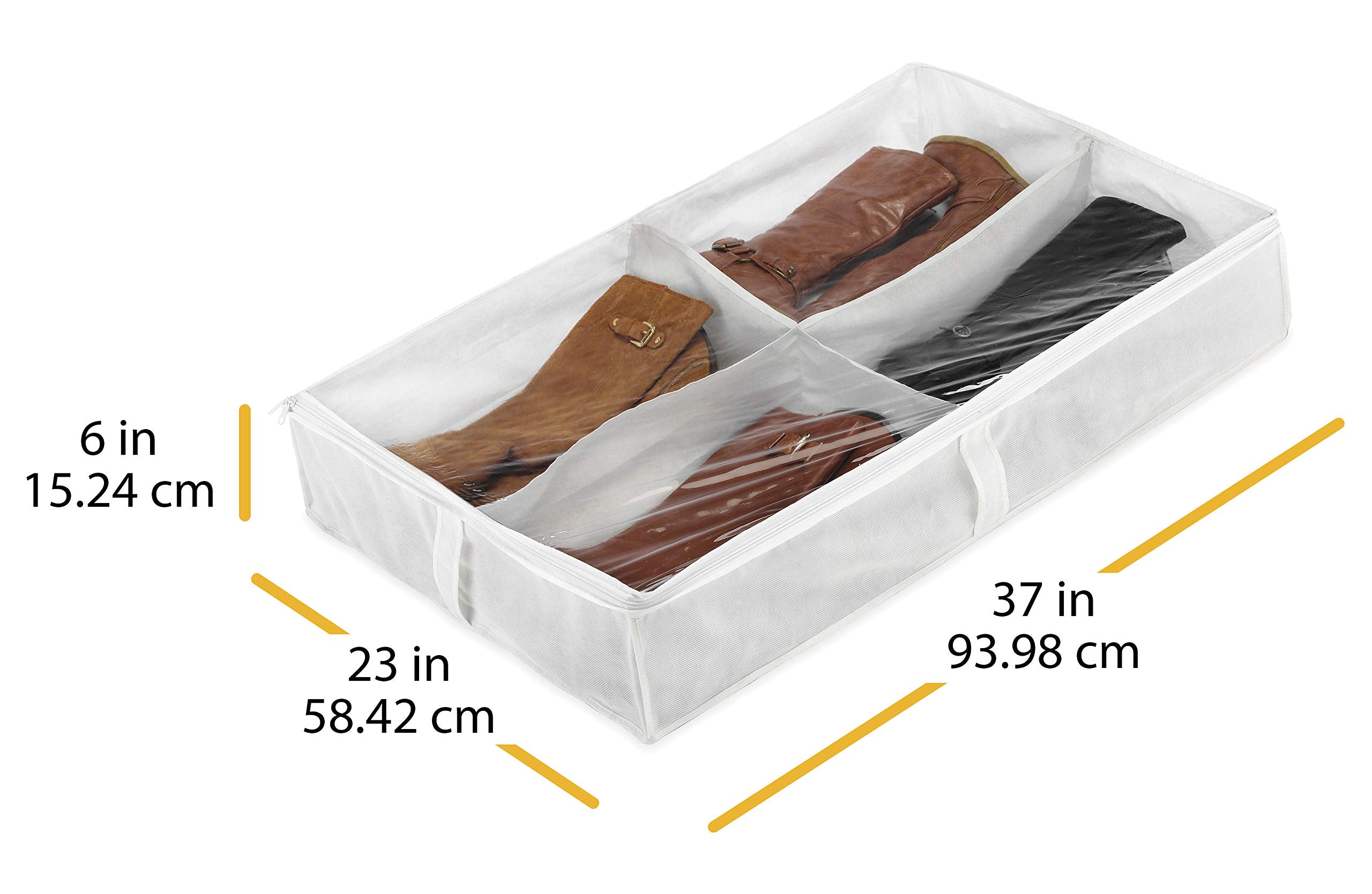 Whitmor breathable side panel detail showing airflow construction to reduce odors benefit