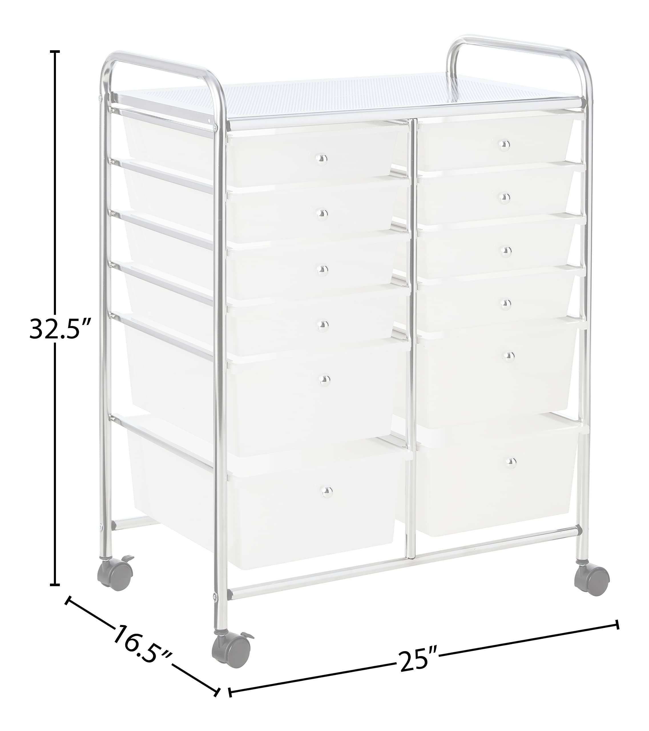 Whitmor drawer close-up showing plastic texture and smooth glide for easy access