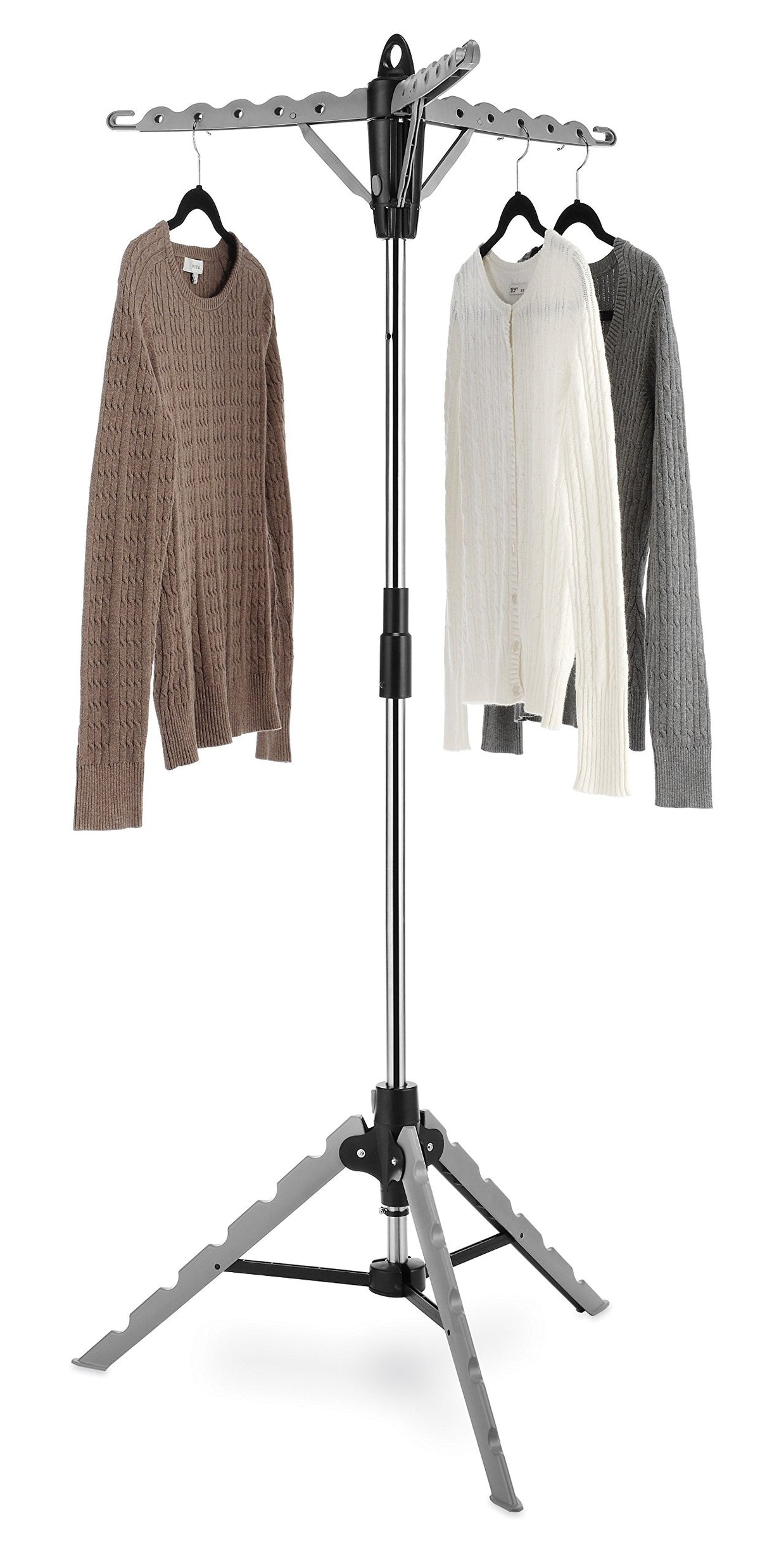Whitmor front view of assembled rack showing full capacity and easy access