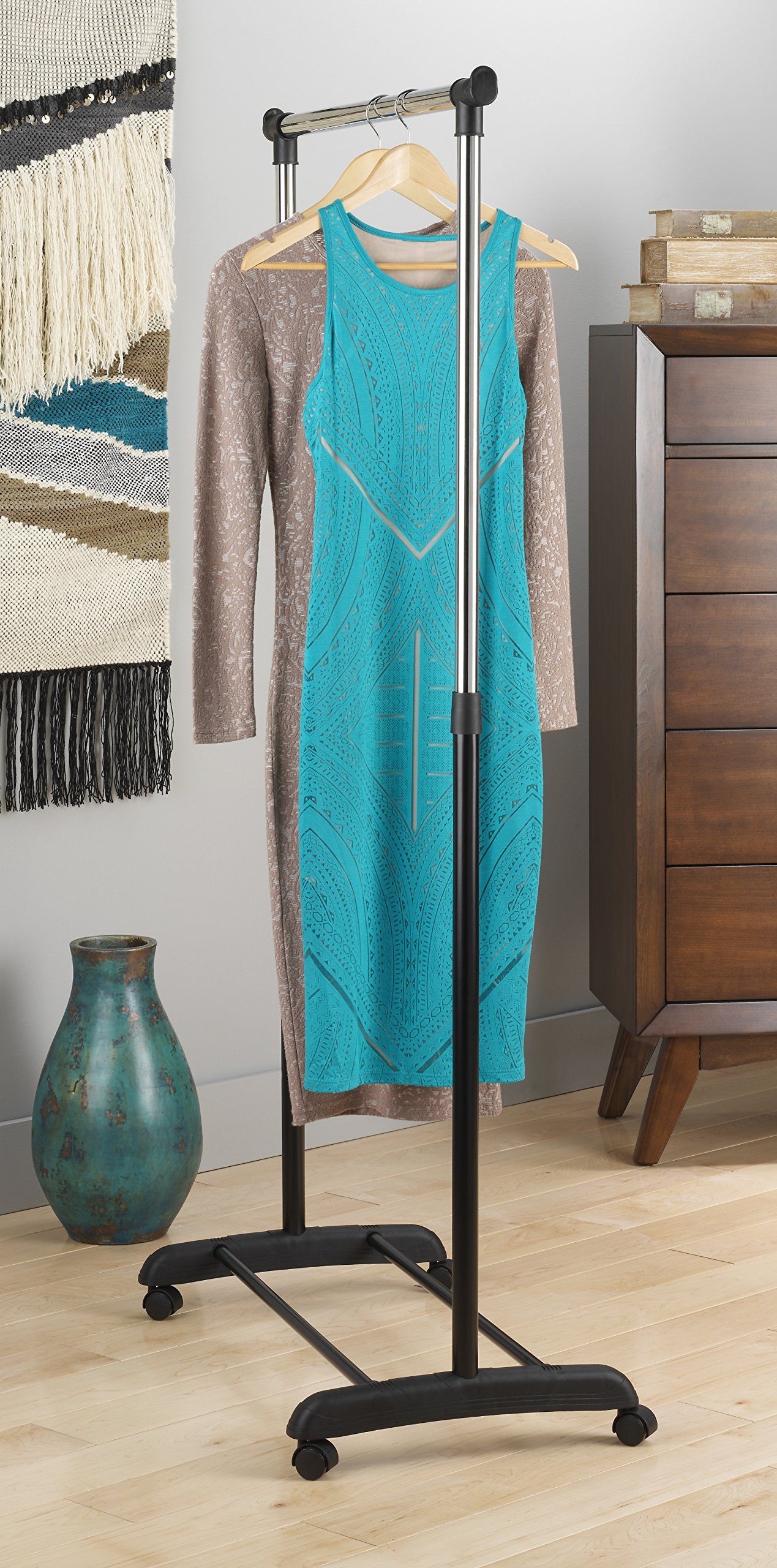 Whitmor in dorm room styling illustrates space-saving organization