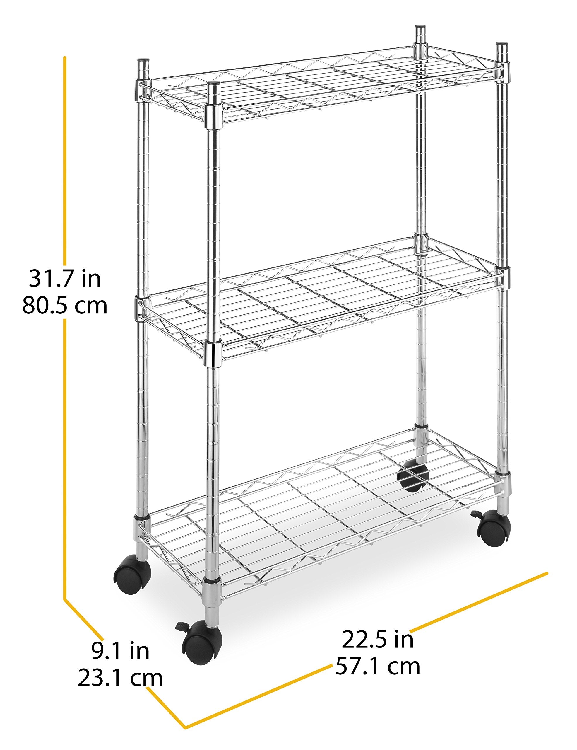 Whitmor beside stacked boxes showing scale and high-capacity storage capability