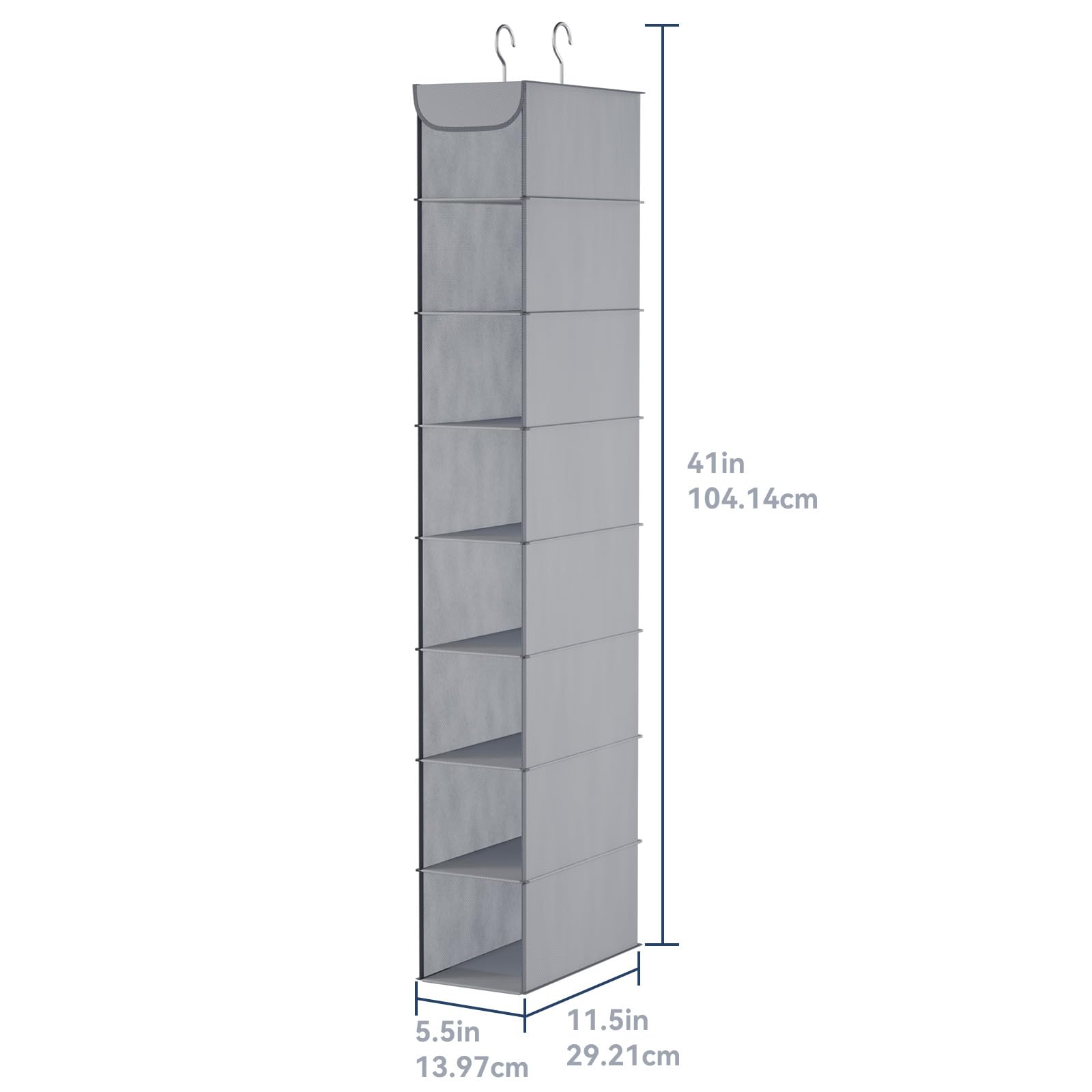 Whitmor close-up of breathable fabric shelf material for ventilation benefit