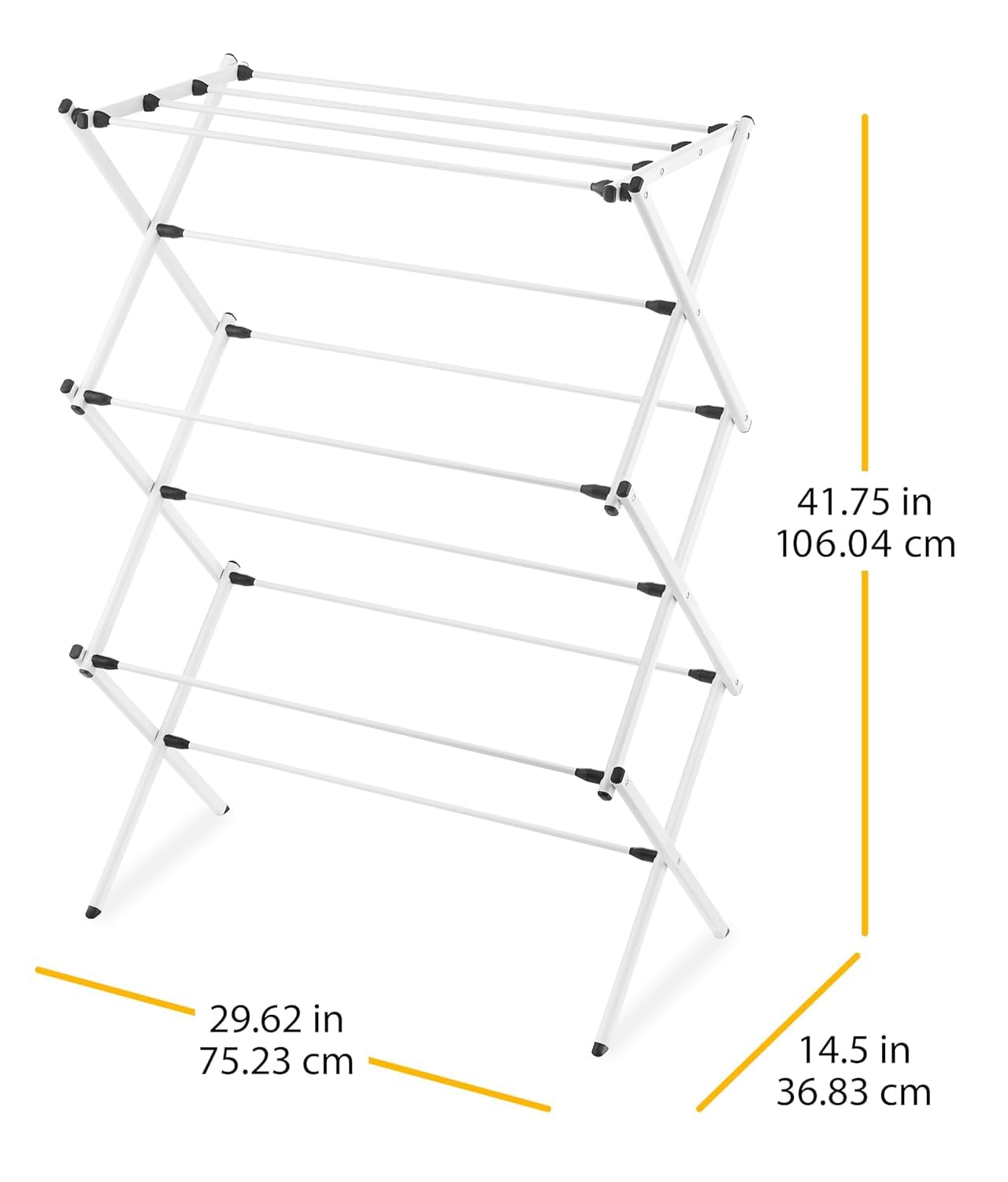 Whitmor side profile illustrating slim footprint and space-saving benefit