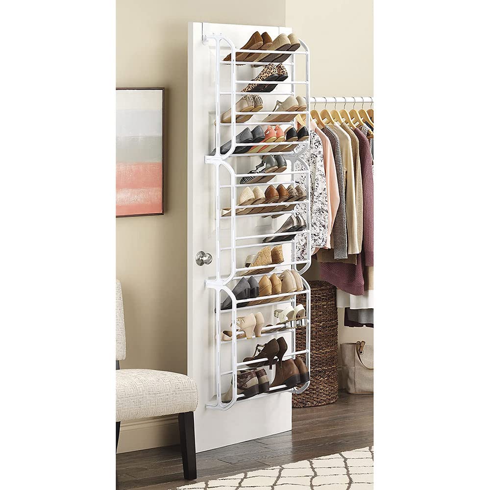 Whitmor rack beside a standard door to show height and fit for installation