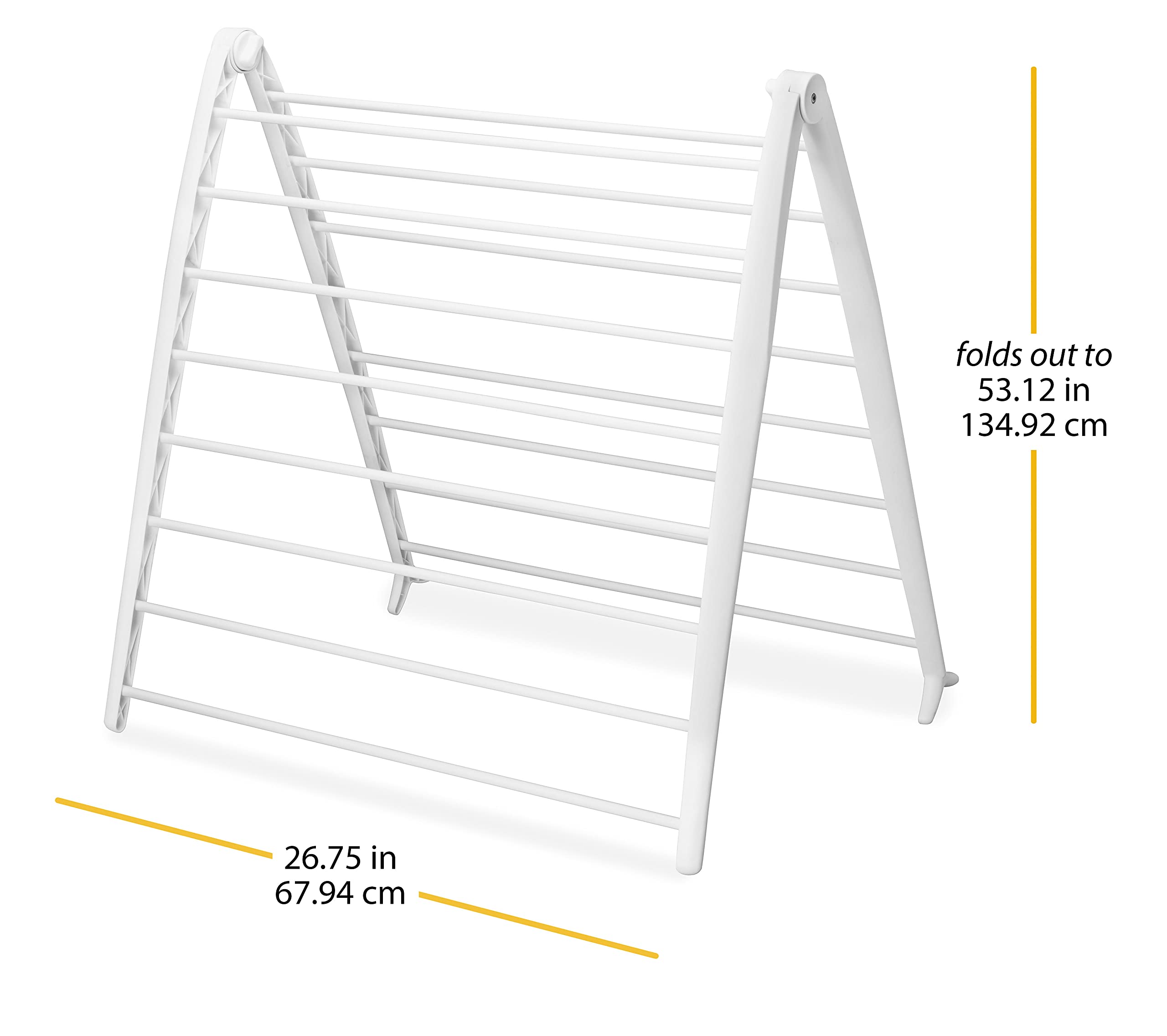 Whitmor Spacemaker close-up of resin bars highlighting snag-free drying surface