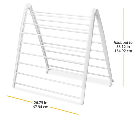 Whitmor Spacemaker close-up of resin bars highlighting snag-free drying surface