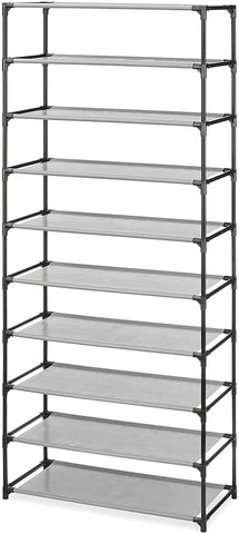 Whitmor tall boot space with one shelf removed for taller footwear