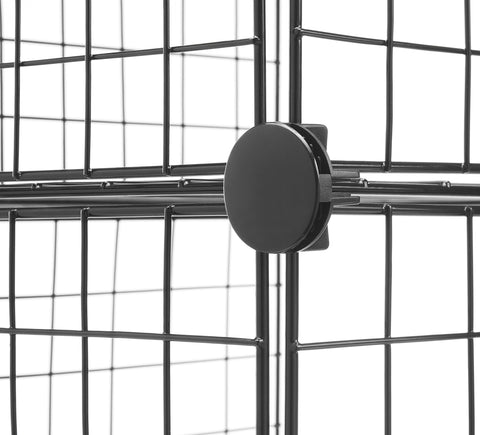 Whitmor wire grid texture closeup showing durable steel finish benefit