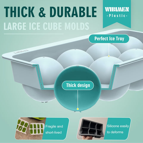 WIBIMEN ice balls chilling whiskey in a glass to reduce dilution benefit