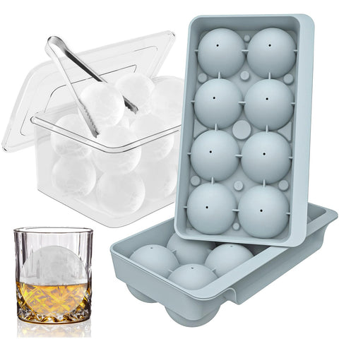 WIBIMEN front pack view showing two round ice molds and clear benefit
