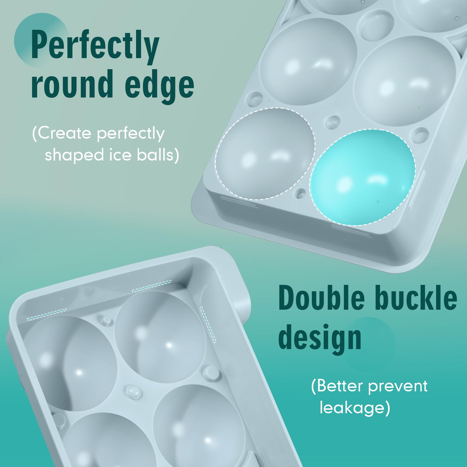 WIBIMEN mold beside tennis ball illustrating 2.5-inch size benefit