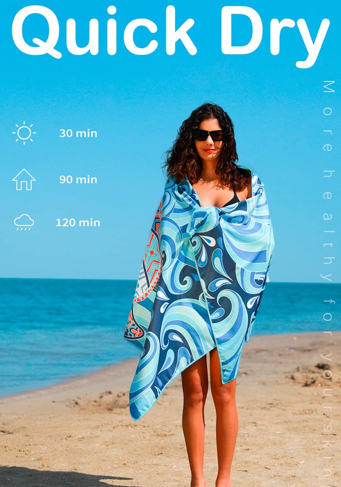 Widdonen towel draped poolside, provides quick-dry comfort benefit