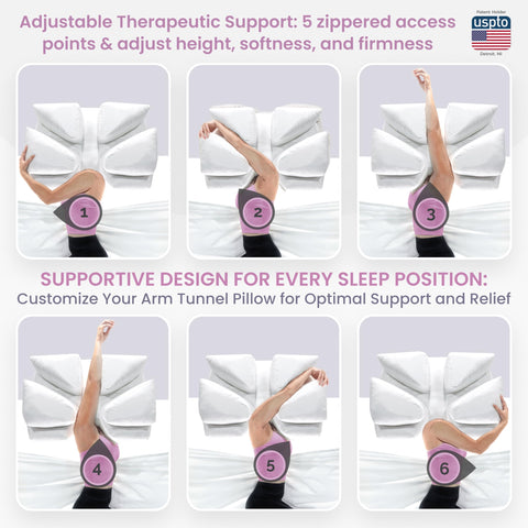 Wife Pillow center channel detail highlighting neck and spine alignment
