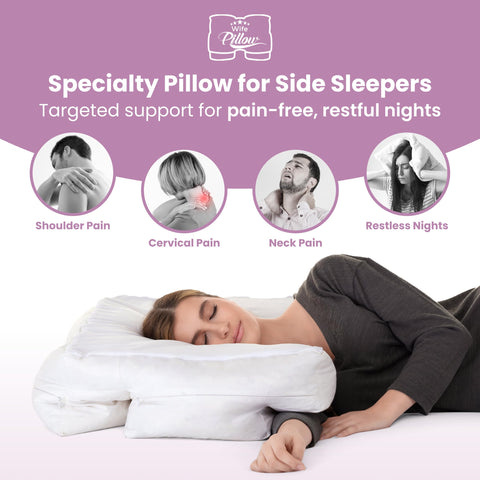 zippered fill pocket of Wife Pillow for easy adjustability and fit