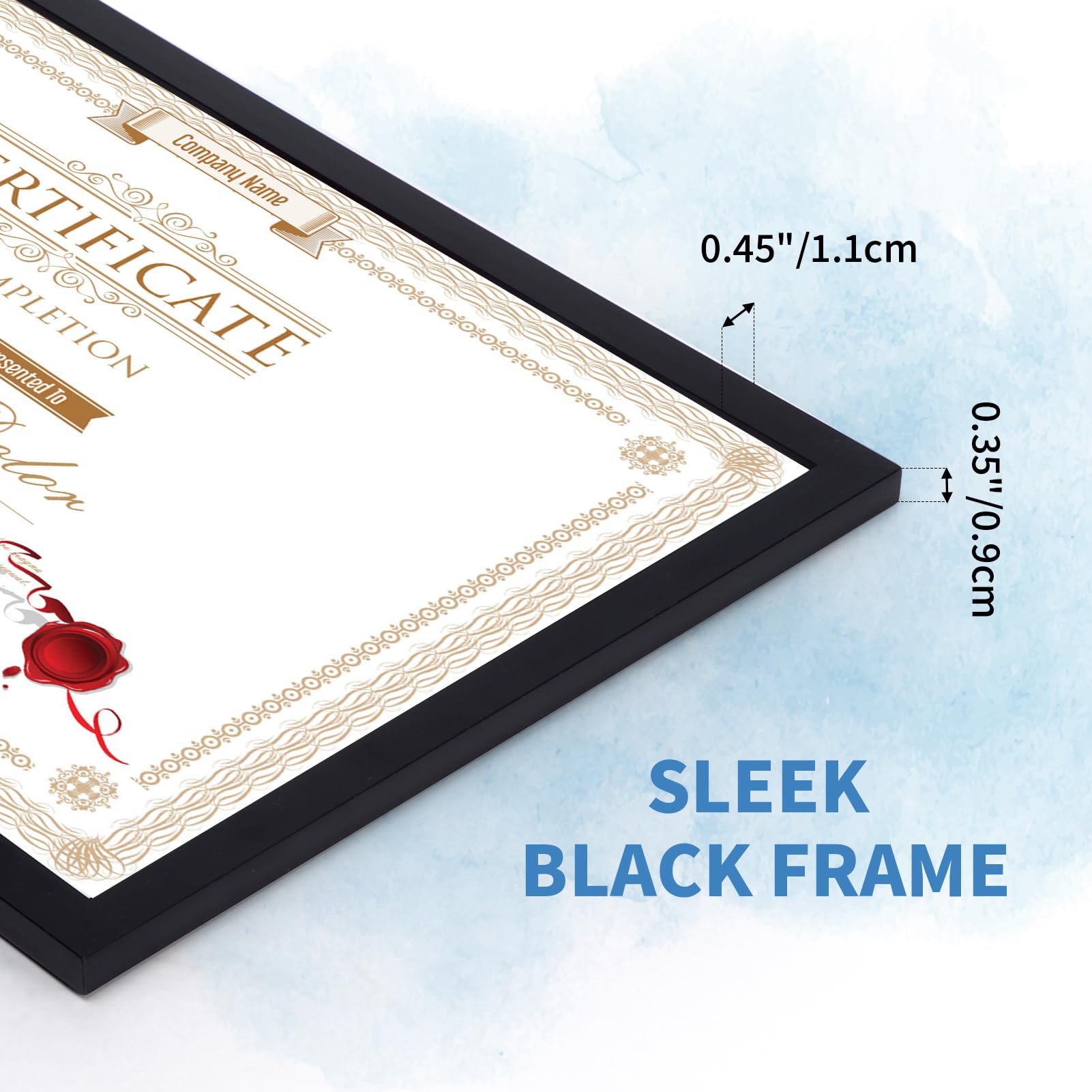 WIFTREY frame back with kickstand and hanging hardware for versatile display benefit
