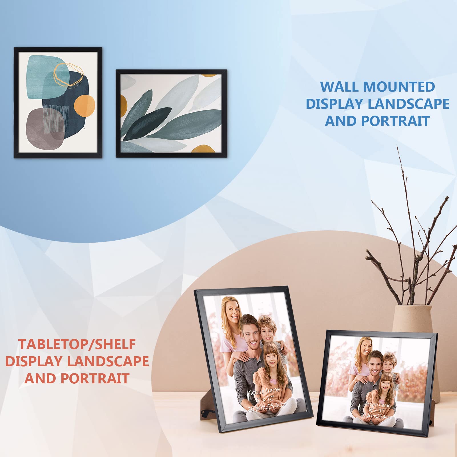 WIFTREY frames styled on a mantel demonstrating home-friendly décor impact